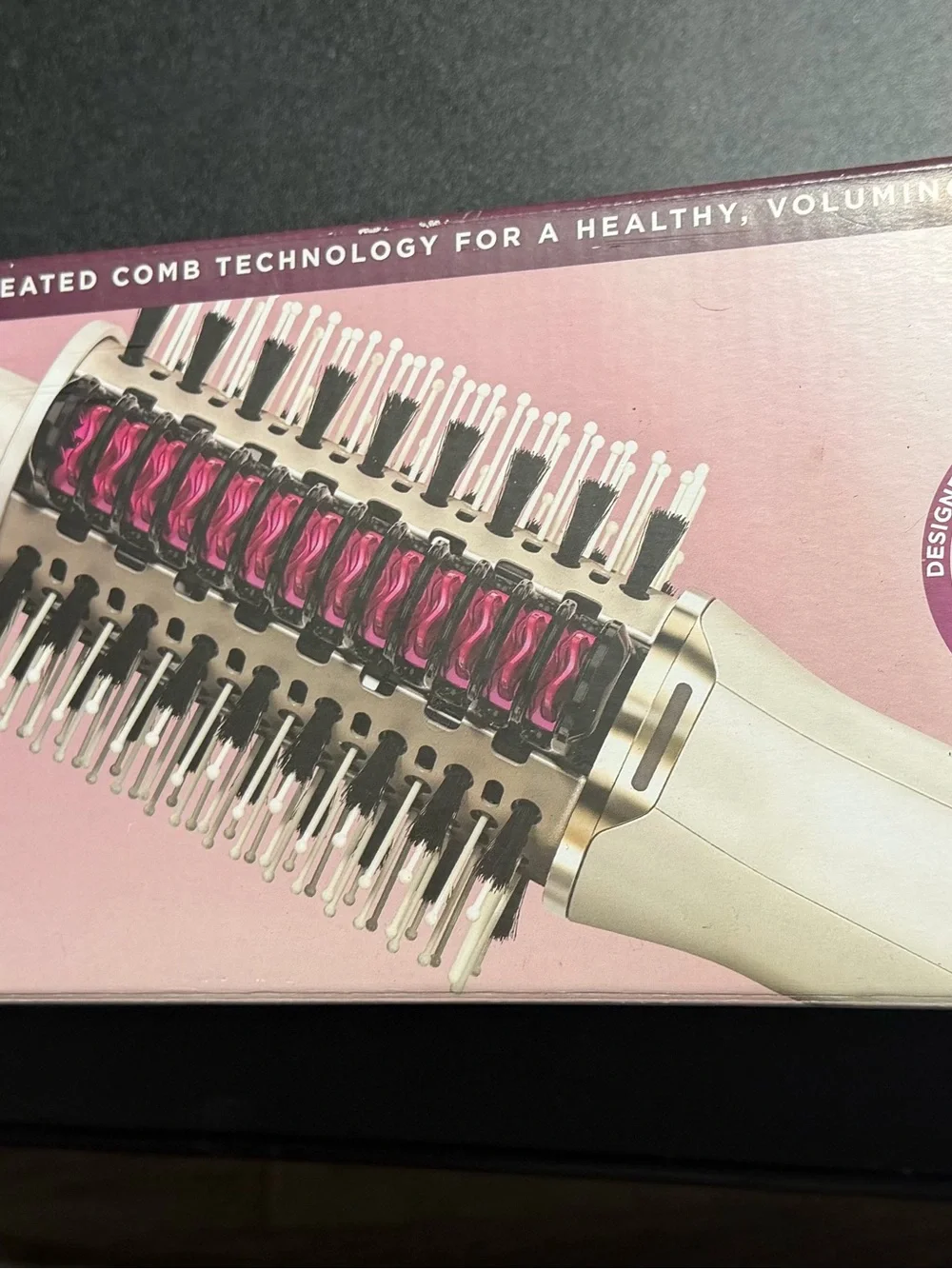 All Hair Heated Comb Styler - Plum